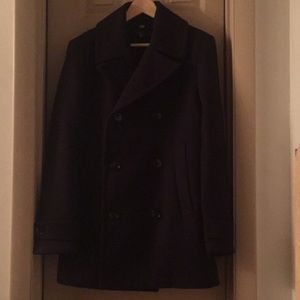 H&M Navy Blue Peacoat 36R